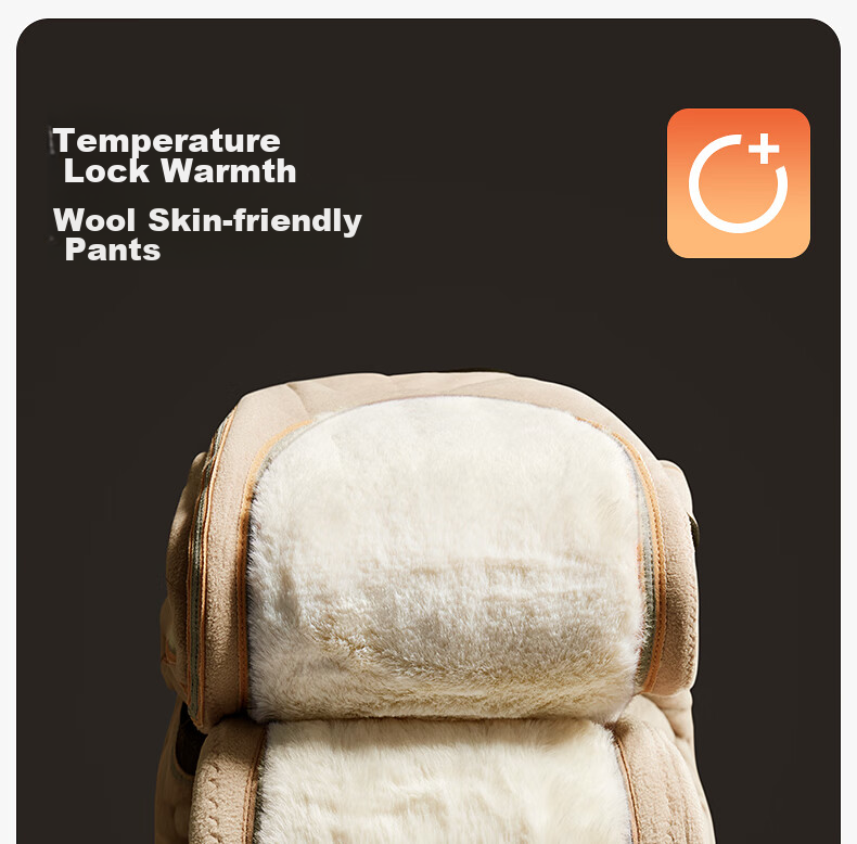 Ordifen 100% Wool Pants, Thermal Underwear for Men, Fleece-Lined Thickened Middle-Aged And Elderly Mink Fleece Knee Protection, Northeast Cotton Pants for Men, Suitable for Outdoor Wear As A Gift for Parents 1