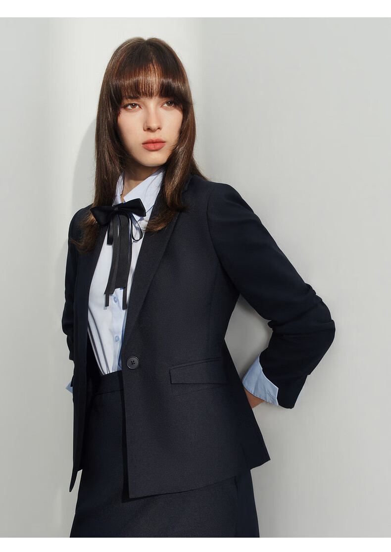 G2000 [Machine Washable/WRinkle-Resistant] Women's Clothing, Same Style As in Department Stores, Autumn And Winter Business Commute Slim-Fit Formal Suit Jacket 10