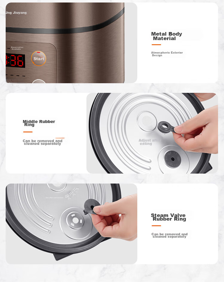Joyoung Newly Upgraded Crystal Diamond Original Non-Stick Inner Pot, High Power Wood-Fired Rice Cooker, 3L Capacity for 2-3 People, Low Pressure Multi-Function Electric Rice Cooker, NTC Smart Control Quick Cooking Rice, F-30FZ630B 21