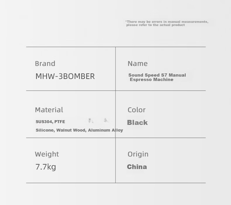 MHW-3BOMBER Portable Coffee Machine Sonic S7 Italian Espresso Manual Pressure Outdoor Kit [New Year Gift] 28