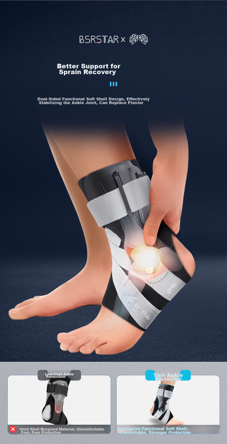 Bestray 5D Ankle Brace, Joint Fixation Support, Post-Injury Recovery Sleeve, Ankle Protector, Basketball Sprain Rehabilitation, Anti-Sprain Ankle Support 6