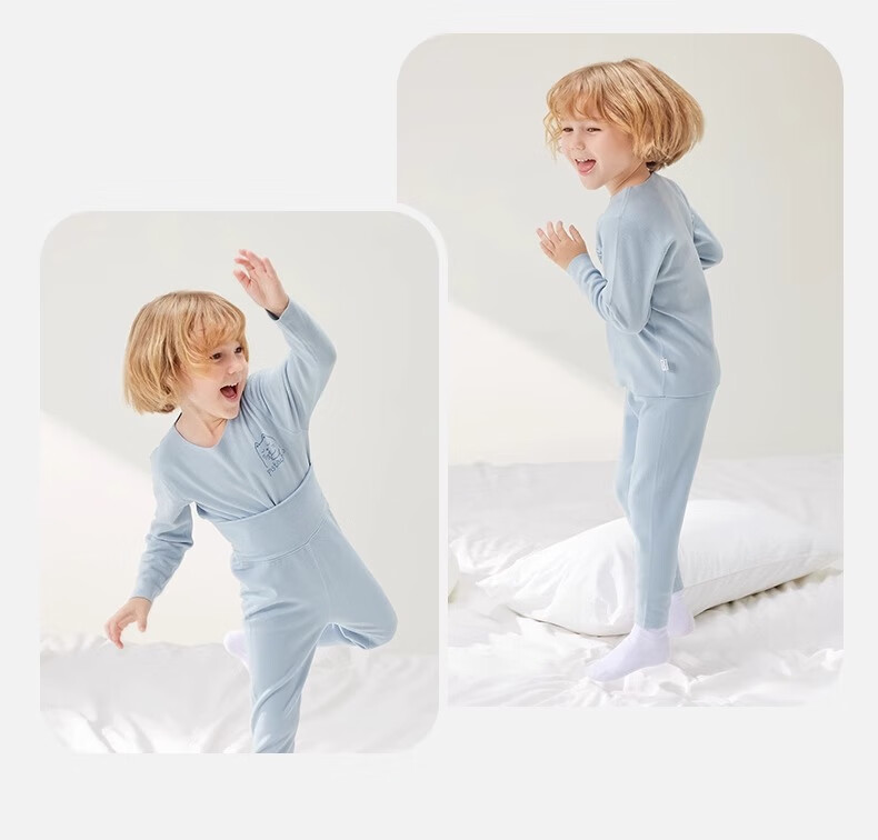 Betis Thermal Velvet Children's Warm Underwear Heating Baby Sleepwear Autumn Clothes Set Autumn Winter Boys Girls 24