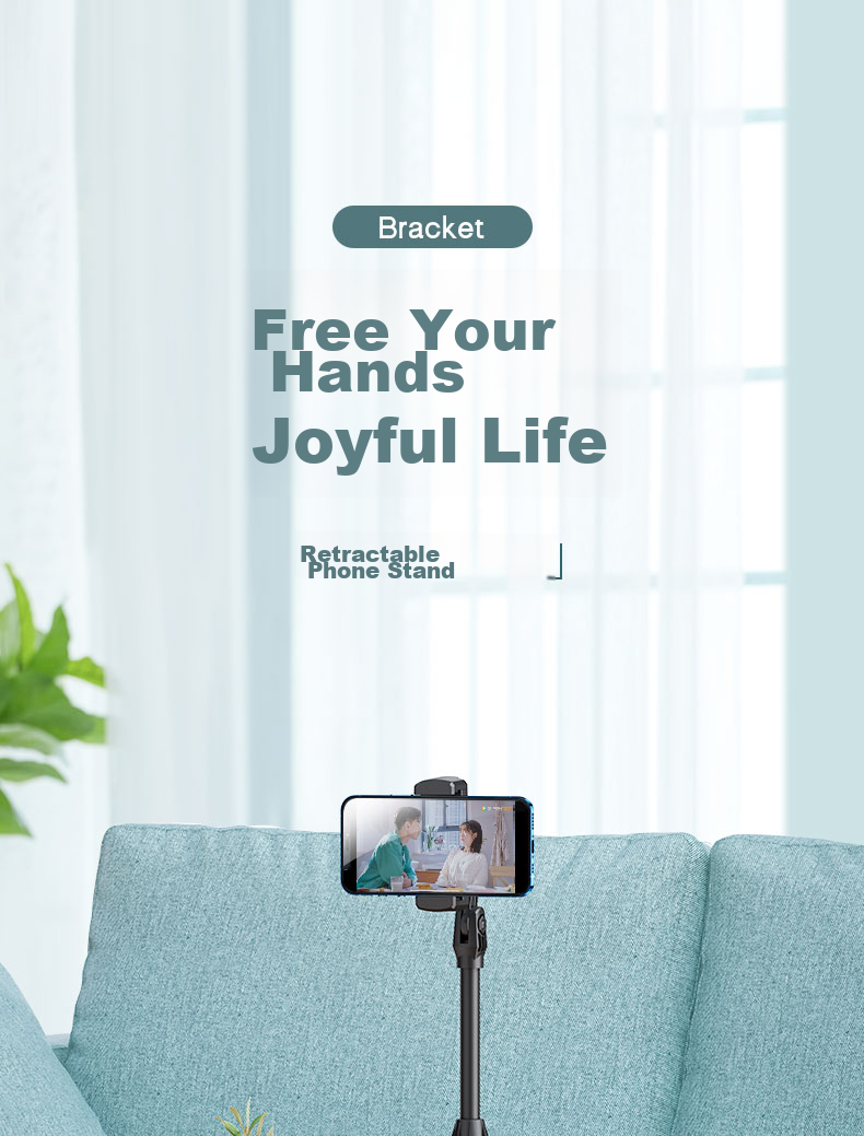 Earlymen EM-131 Mobile Phone Live Streaming Stand, Desktop Selfie Adjustable Extendable Lazy Stand, Office Student Dorm Bedroom Online Class Watch TV Gadget, Universal Phone Holder 2