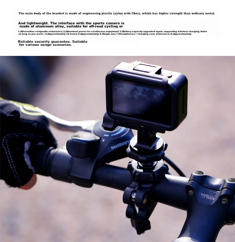 MAXCAM, Suitable for Insta360 X4 Motorcycle Aluminum Alloy Windshield Clip Mounting Bracket, Riding Clip Accessory 4