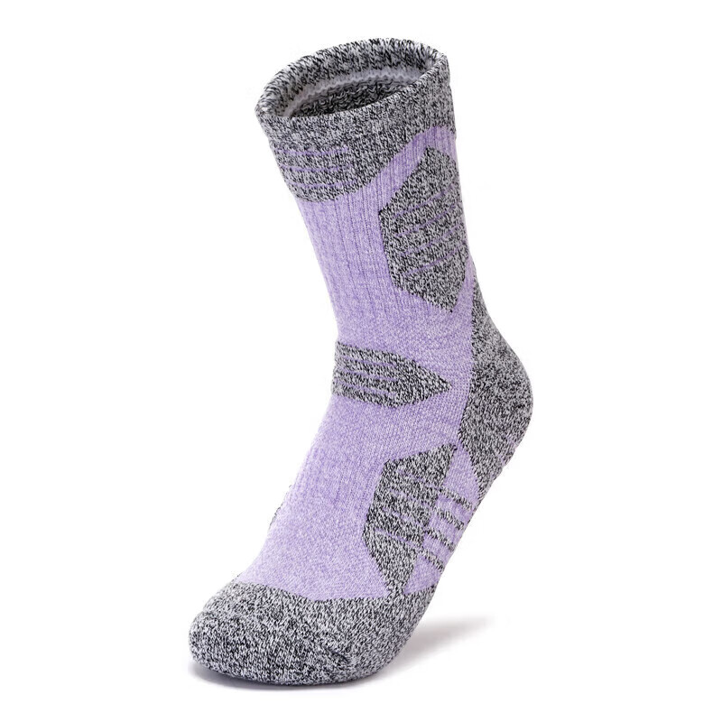 TFO Competition-Grade Outdoor Socks, Durable Sports Socks, Breathable Hiking Socks, Mountaineering Socks 2202217, Women's Light Purple