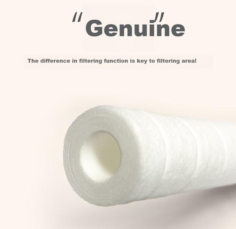 Aroma Sense Korean Imported Shower Head Filter Cartridge, Water Purification Micro-Fiber Filter Cotton, 6-Pack AS-PRM 3