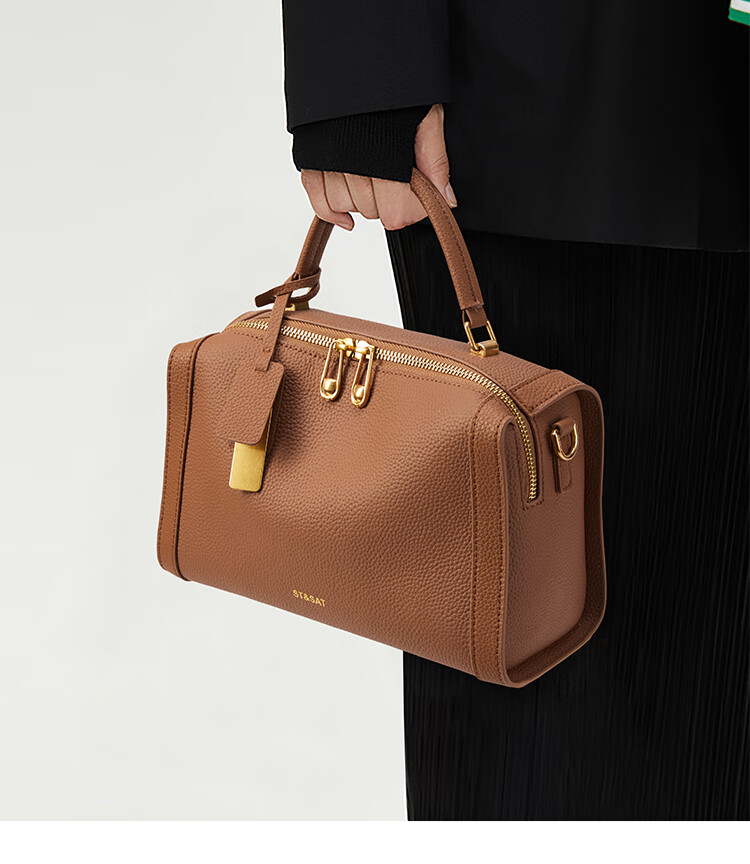 St&Sat Leather Handbag for Women, 2026 New Style, Tote Bag And Crossbody Bag, Versatile Commuter Pillow Bag, Birthday Gift for Girlfriend Or Wife 2