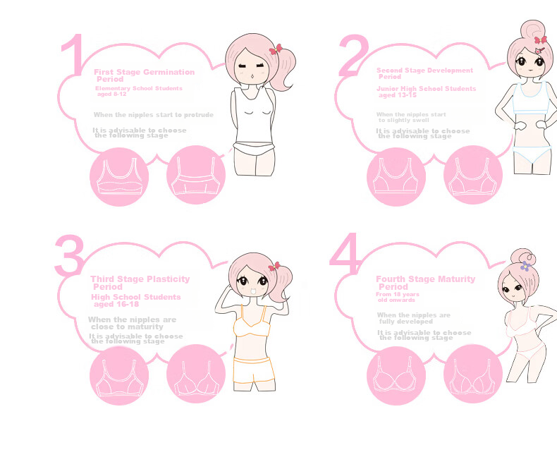 Hello Kitty Developmental Training Bra for Girls, Ages 9-12, Thin Underwire Bra, Summer Camisole for Young Girls, 2009AB/70A 6