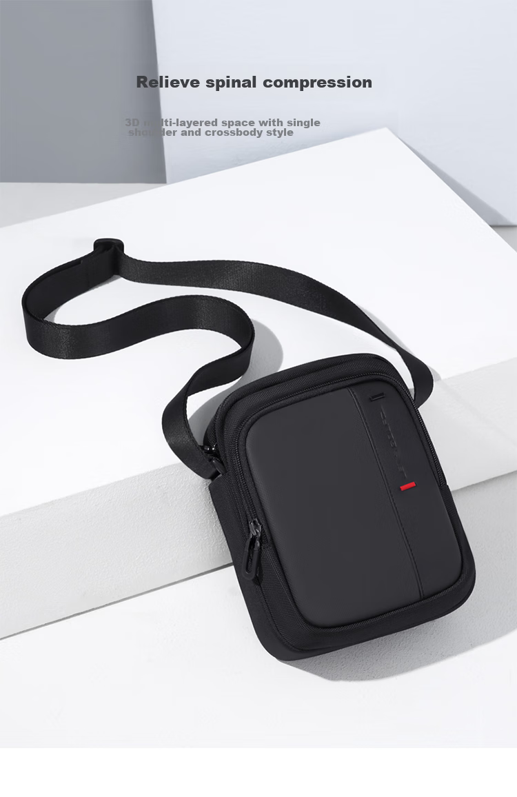 GOLF Shoulder Bag, Men's Casual Crossbody Bag, Large Capacity Lightweight Phone Bag, Versatile Small Backpack for Men And Women, Water-Resistant Trendy Hanging Bag, Sports Bag, 5I796334J, Misty Black 1