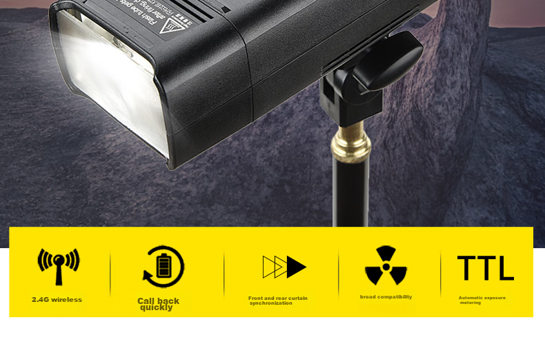 Godox AD200/AD360II High-Speed Flash for Outdoor Photography, Light Modulator Tube, AD-S9 2