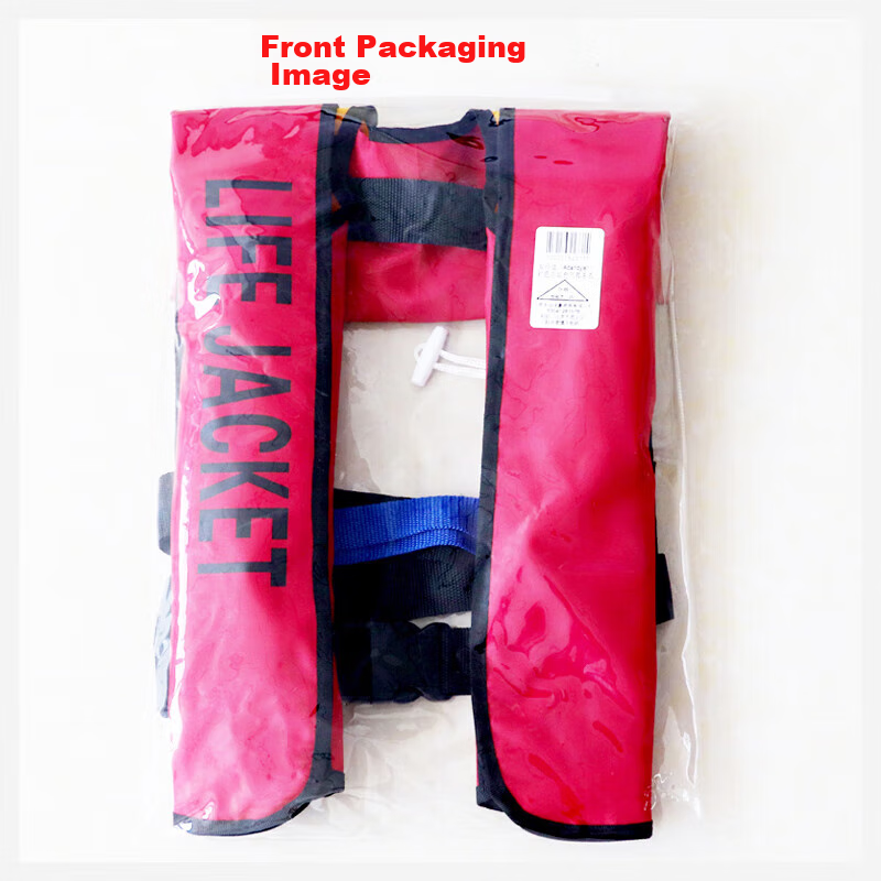 ASORAIN Red Automatic Inflatable Life Jacket, Professional Fishing Rescue Boat, Thickened Portable Foldable Equipment with High Buoyancy Vest 10