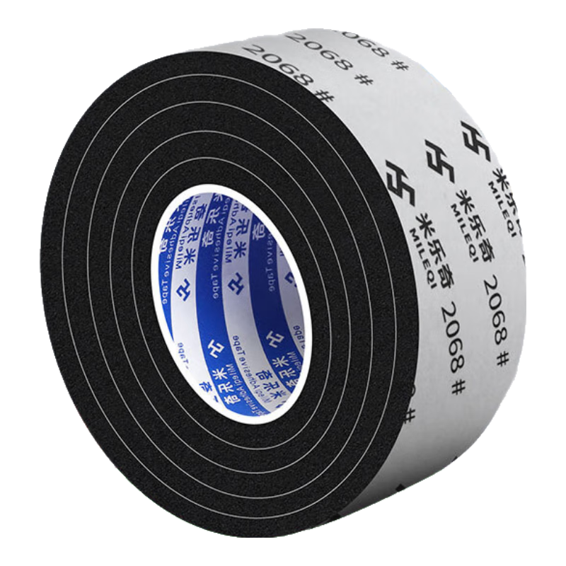 Mileqi Thick Strong Adhesive Black Single-Sided Anti-Static Sponge Tape Shock-Absorbing Sealing Strip Pad, Black - 40mm Wide * 5 Meters Long [2mm Thick] 2 Rolls