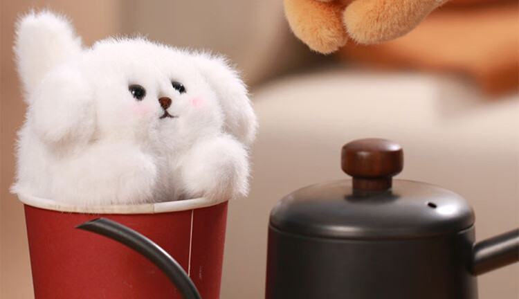 WELTSTON Pomeranian Dog Plush Toy Gift Stuffed Animal Children's Birthday Present for Girls, Tea Cup Dog with Crossed Backpack 5
