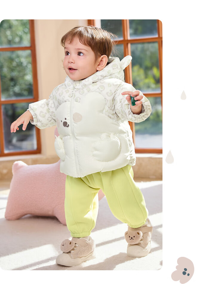 BALABALA Kids Down Jacket Boys Girls Winter 2025 New Thickened Puff Down Coat Baby Warm Clothes 13