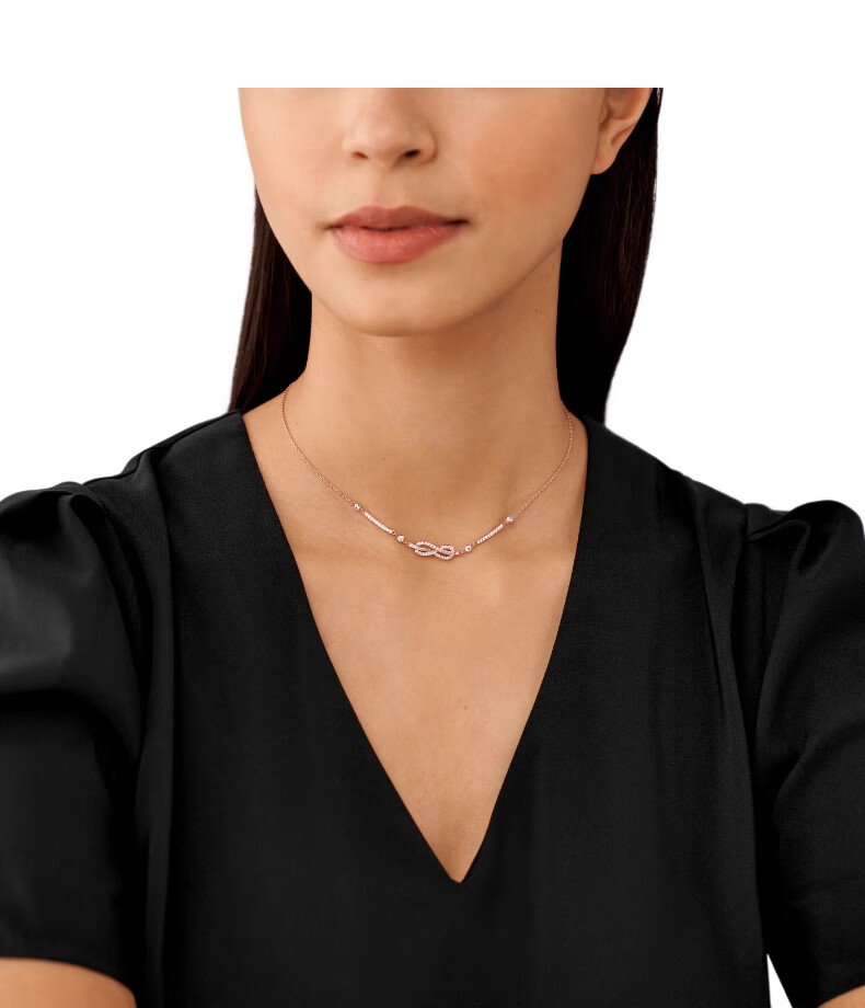 EMPORIO ARMANI Women's Necklace, Infinite Love Zirconia Necklace, Birthday Gift for Girlfriend, EGS3108221 3