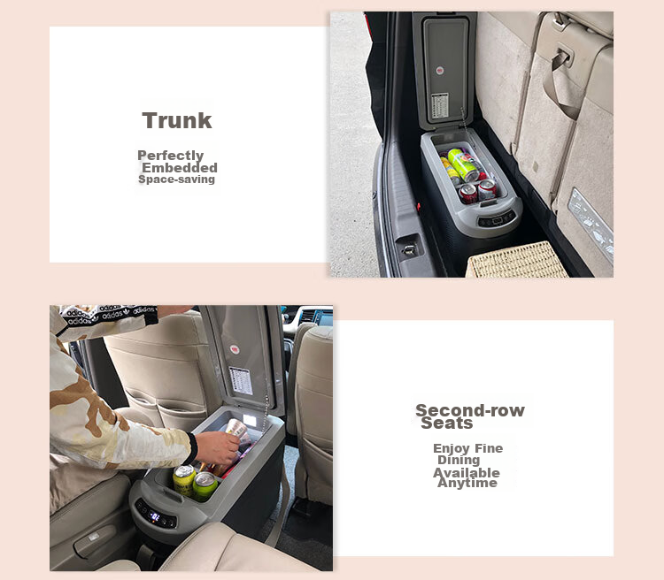 Yingdeer Car Refrigerator Compressor H15L, Upright Armrest Box, 12V/24V/220V, for Car And Home Use, Compatible with Sedans And MPVs 7