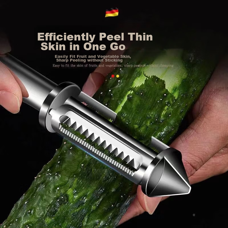 Yagao Stainless Steel Potato Peeler, Multi-Functional Peeling Tool, Five-In Vegetable Slicer