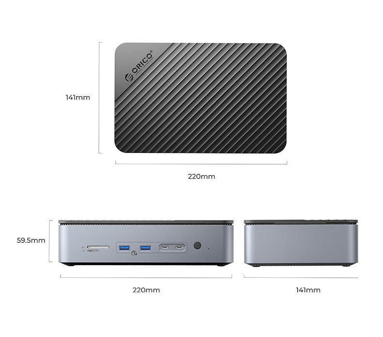 ORICO Hard Drive Enclosure Expansion Dock M.2/3.5 Inch SSD Enclosure Type-C Converter USB3.2 High-Speed USB-C to HDMI Network Port Desktop Expansion Dock D35M2 17