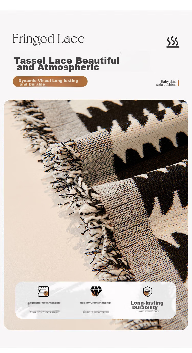 Mihua All-Season Chenille Anti-Cat Scratch Sofa Cover, Throw Blanket, Sofa Slipcover, 180*230cm, Roman Life 7