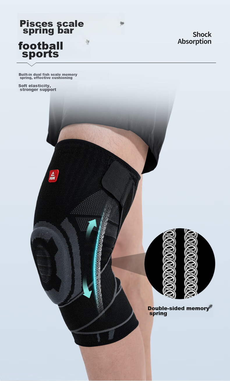 PEAK Knee Brace for Sports, Running, Basketball, Meniscus Protection, Patellar Strap for Men And Women, Hiking, Badminton Knee Support, Size XL 6