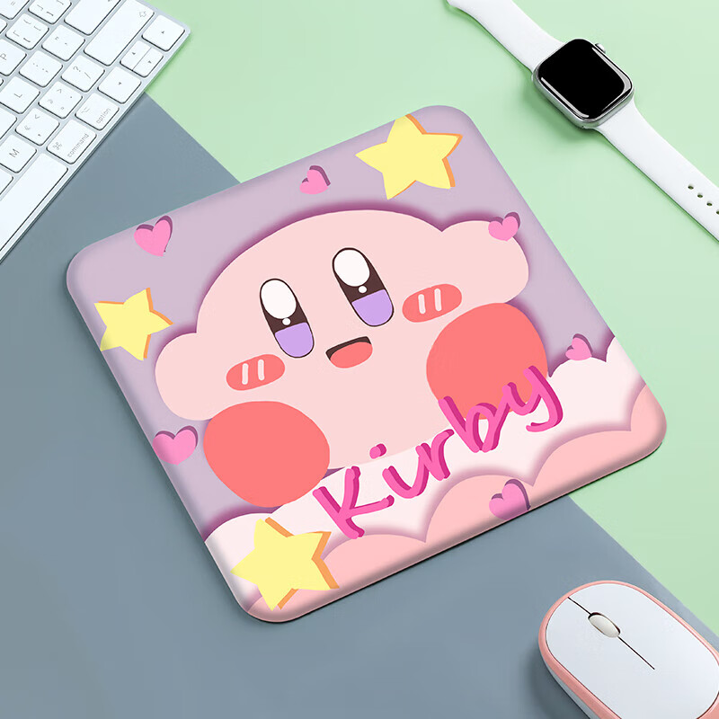 BUBM Mouse Pad Small Size Thick Cartoon Cute Office Desk Mat Non-Slip Durable Mouse Pad Notebook Computer Home Portable Patterned Soft Pad Xing Zhi Kabi