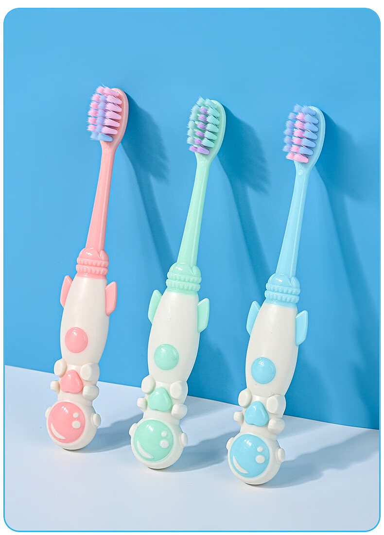 BRUSHING BEAR Children's Toothbrush Soft Bristles for Ages 3-6 to 7-8 Boys And Girls Elementary School Students Teething Period 8-Pack 12