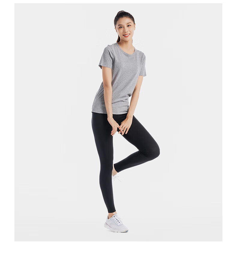 DECATHLON Sports T-Shirt, Breathable Solid Color Casual Short-Sleeve Loose-Fitting Running Fitness Top 5036051 11
