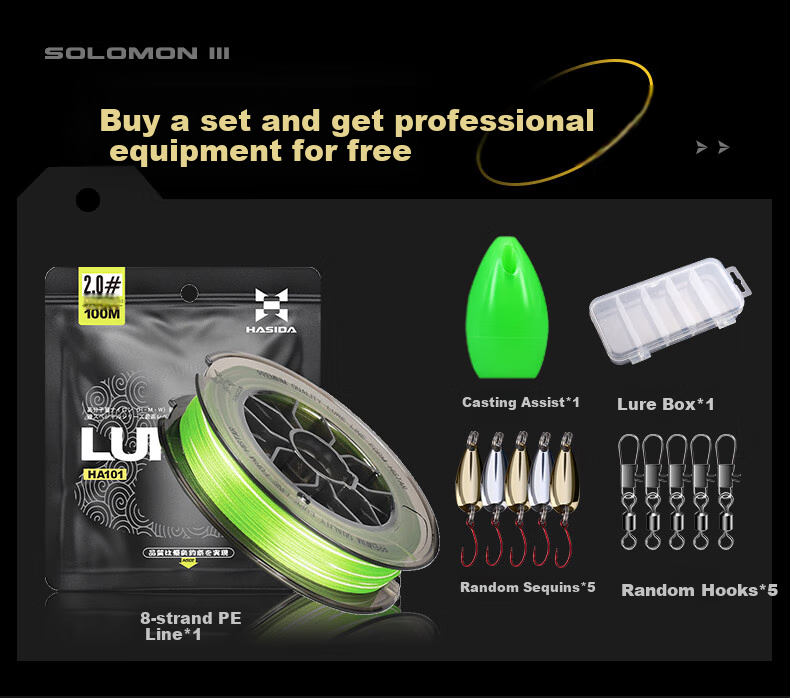 HISTAR Solomon Third Generation Micro Lure Water Drop Reel Set: 1.83mL Gun Handle + Left-Handed Butterfly Water Drop Reel 5