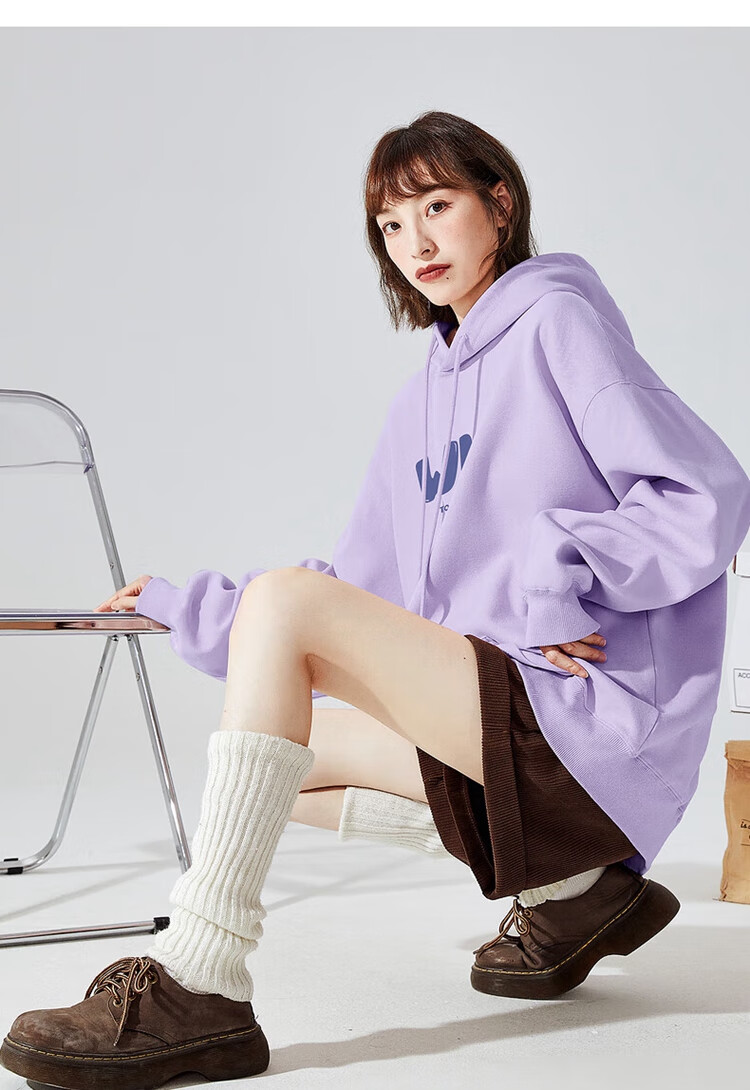 TonLion Autumn And Winter Women's Knitted Hoodie with Front Text, Versatile, Youthful, Fashionable Korean-Style Trendy Hooded Sweatshirt for Wome 24