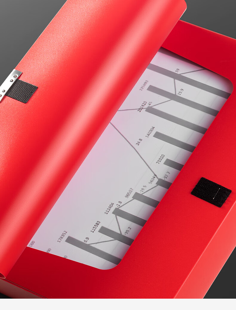 Deli 75mm A4 File Box, Thickened Document Box, Party Building Materials, Party Member File Box, Branch File Box, Red File Box, PA117 Red 10