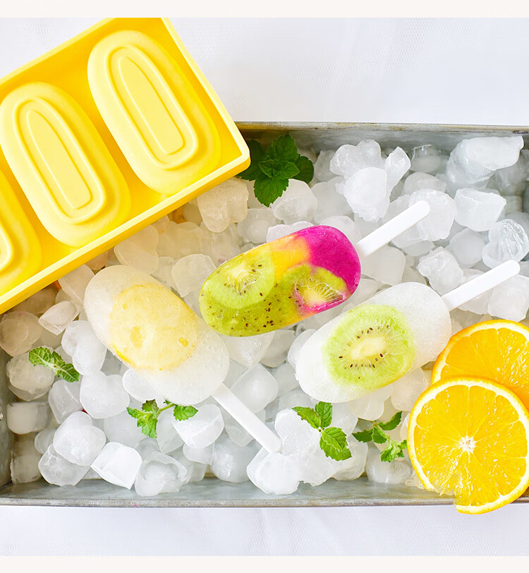 Xuechu Ice Cream Mold, 3-Link Silicone with Lid, Homemade Mung Bean Ice Cream Bar, Ice Pop, Popsicle, And Ice Cream Mold 5