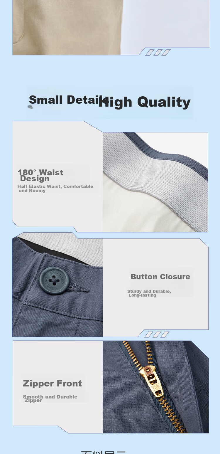 Giordano Casual Shorts for Men, Elastic Lycra Cotton Woven Pants, Mid-Rise Thin Five-Point Shorts for Men, 01104341 7