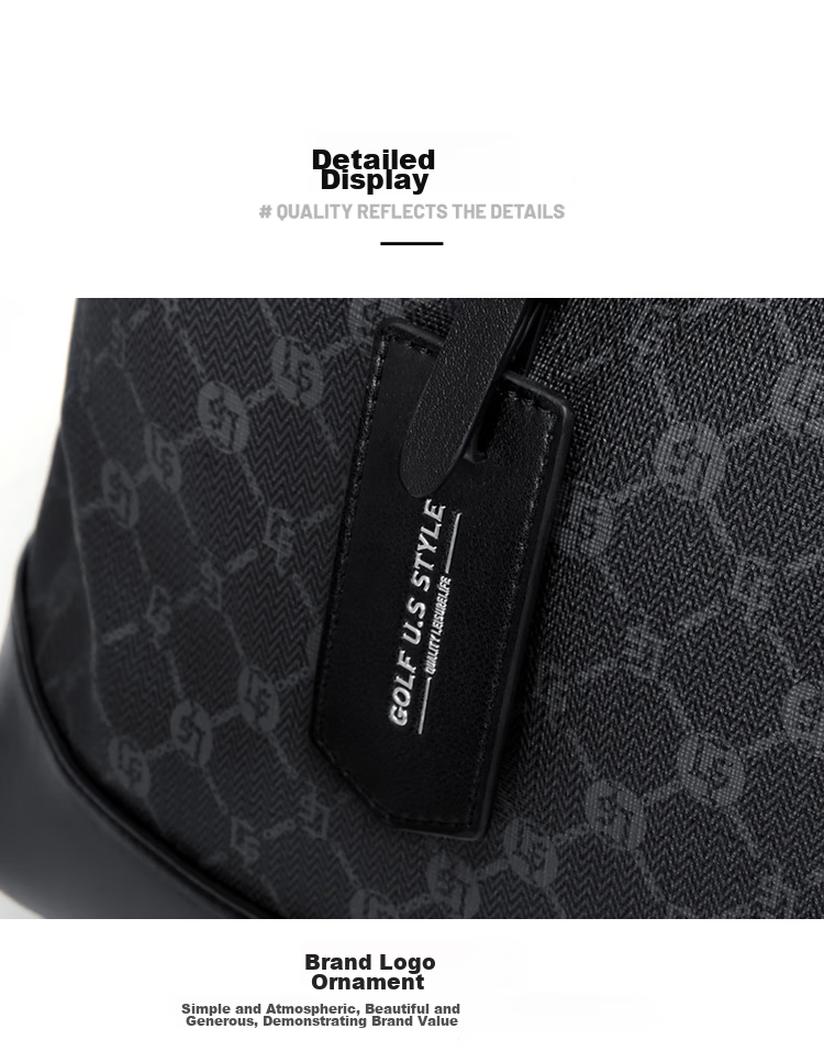GOLF Travel Bag, Men's Handbag, Business Trip Luggage Bag, Gym Bag, Wet And Dry Separation Travel Bag, Shoulder Crossbody Bag 27