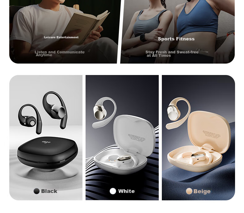 Aigo Bluetooth Headphones, Over-Ear Active Noise Cancellation, Comfortable Wear, Suitable for Music, Gaming, And Sports, Compatible with Apple And Xiaomi Phones And Computers, WH300 Starry Silver 13