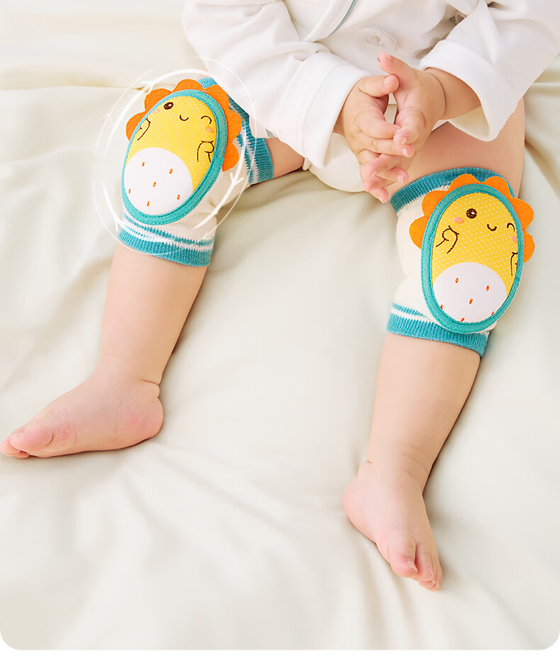 Betis Baby Knee Pads Thin Breathable Crawling Walking Anti-Fall Knee Protectors for Children Penguin + Falon 2