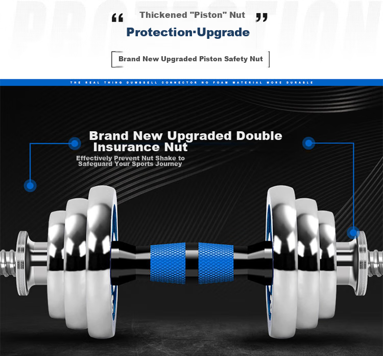 Chengyue Dumbbell And Barbell Set, 20kg Electroplated, Adjustable And Detachable Fitness Equipment for Men And Women, CY-167 8