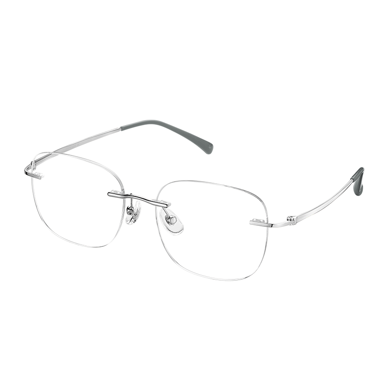 LOHO Rimless Glasses for Women, Suitable for Myopia Prescription, Blue Light Blocking, Pure Desire, Ultra-Light, High-End Feel, Frameless Eyeglasses Frame
