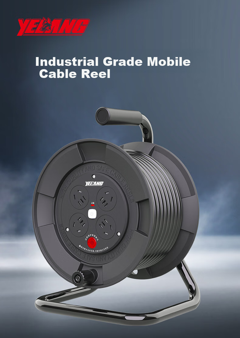 Yelang YLD3032 Mobile Cable Reel, Empty Reel without Wire, 250V, High Power Leakage And Overload Protection, Master Control Switch, Cable Winder, Wire Reel 1