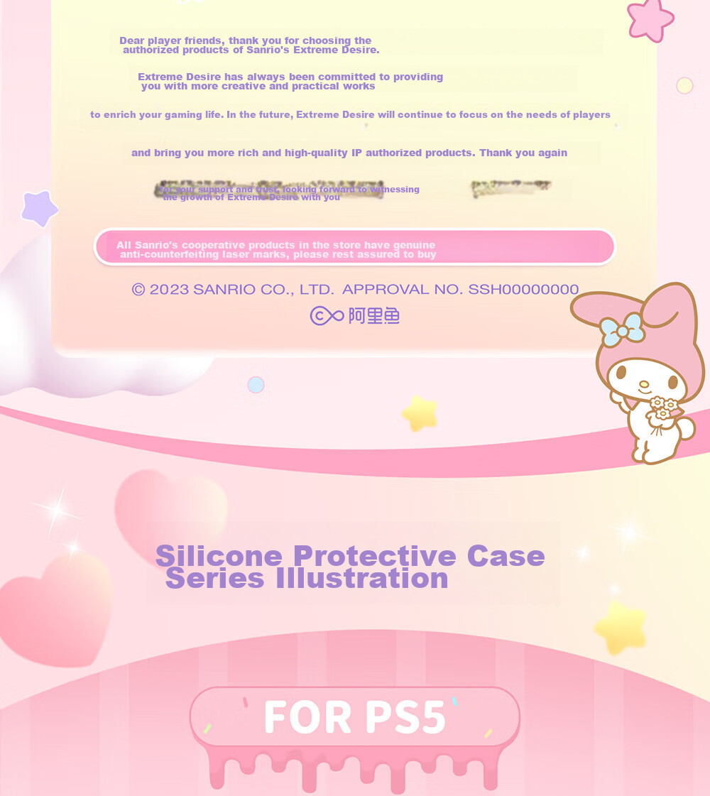Jixiang Switch Pro Protective Case, Sanrio Kuromi Nspro Game Controller Cover, Cute Cartoon Full Coverage Soft Case, Shockproof Dustproof Protective Shell Accessory 3