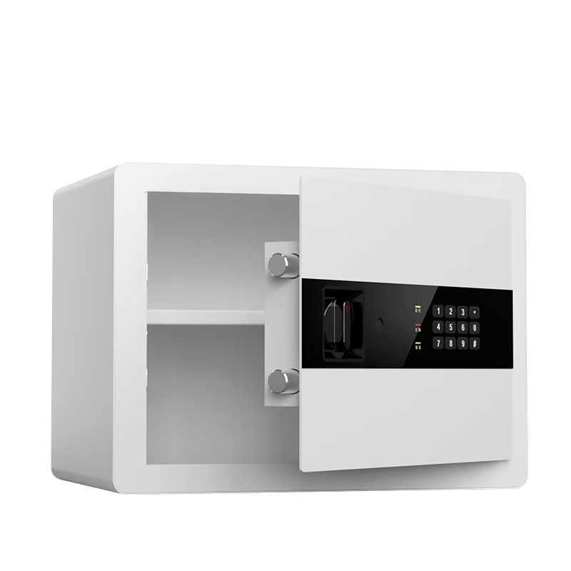 Deli Safe Box, Office And Home Electronic Password Security Box, Small Wall-Mounted Or Cabinet-Mounted Private Safe, Hidden Confidential Cabinet, Can Be Fixed And Installed, 30cm White