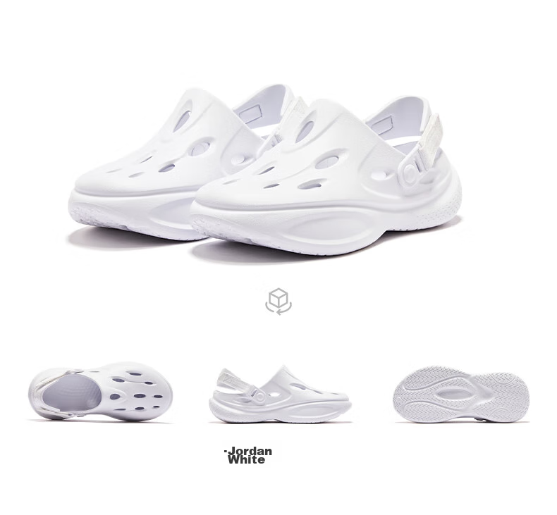 QIAODAN Breathable Cloud Hole Shoes, Men's Casual Beach Shoes, Outdoor Sandals 20