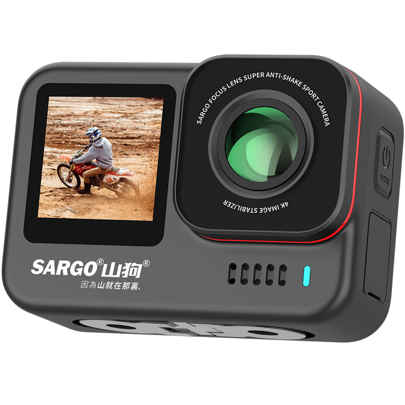 ShanGou A9PRO Sports Camera 4K Ultra HD Stabilized Motorcycle Dash Cam Bicycle Helmet Riding Vlog Fishing Mini Camera 128GB
