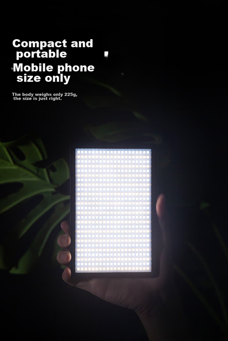 Sidande LED 520 Fill Light, Handheld Photography Fill Light, Portable LED Panel Light for Cameras, 37W Dual Color Temperature Adjustable, DSLR Shooting, Restaurant Food Photography, Portrait Lighting 11