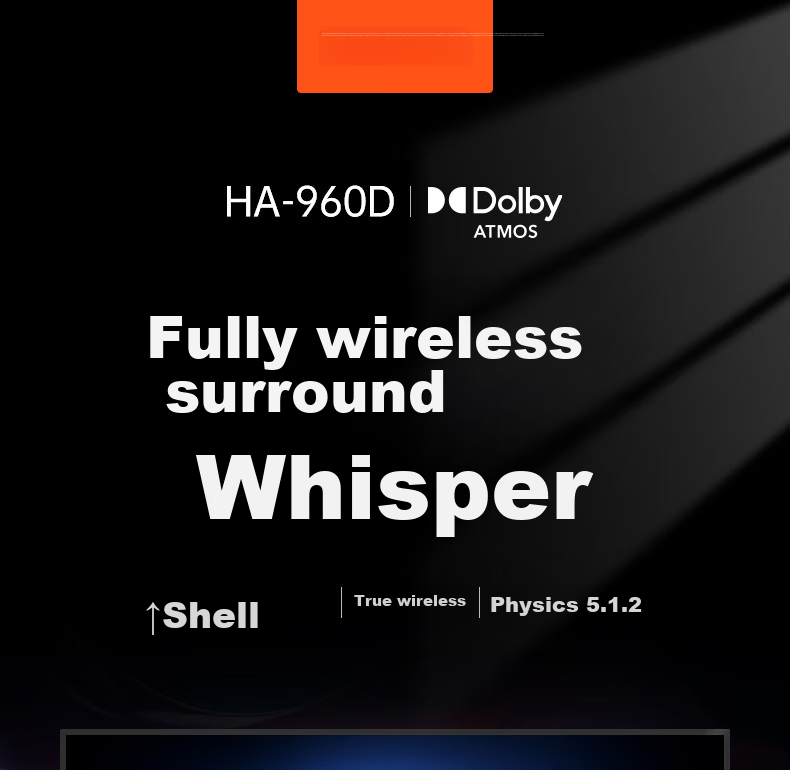 GIEC HA-960D Plus Soundbar TV Speaker, 5.1.2 Dolby Atmos Home Theater System, Living Room Surround Projector Wireless Speakers 1