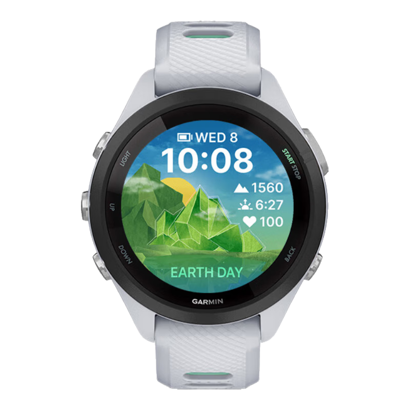 GARMIN Forerunner265S, Moonlight White, Heart Rate And Blood Oxygen Monitoring, Outdoor Running And Swimming Sports Smartwatch, Gift for Girlfriend