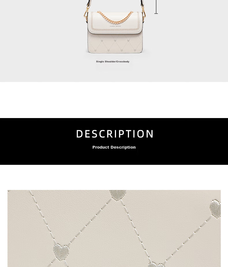 Viney Leather Handbag, Women's Stylish Crossbody Small Square Bag, Light Luxury Shoulder Bag, Practical Birthday And Mother's Day Gift for Mom 13