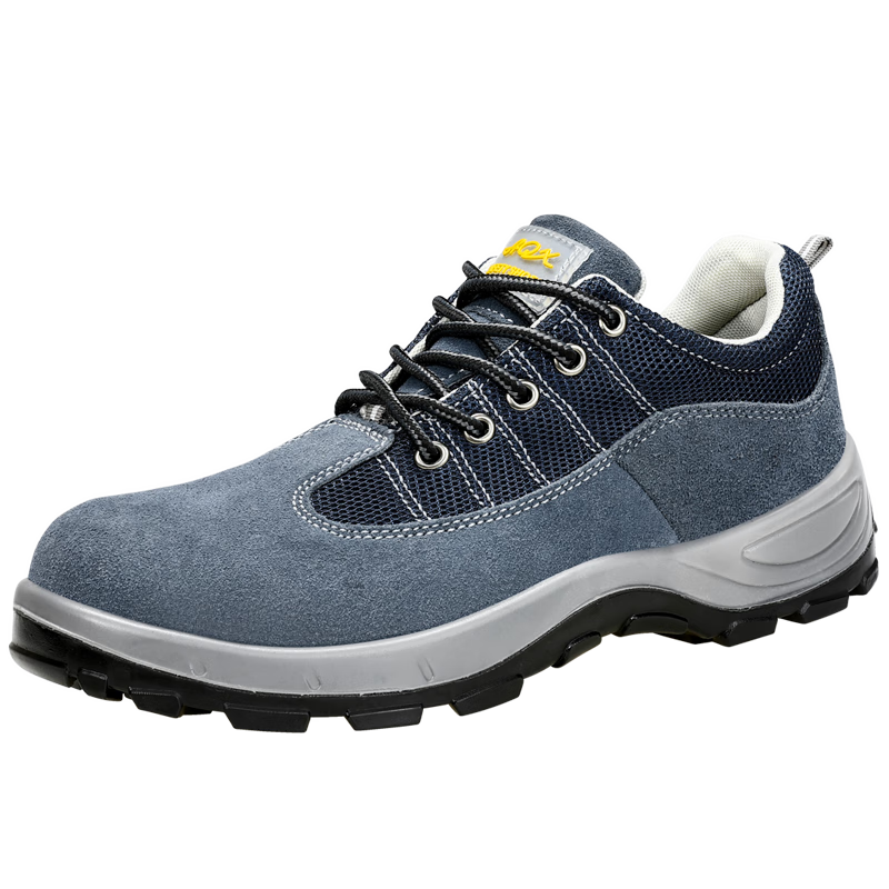JUNBU Safety Shoes for Men, Breathable Steel Toe Cap, Anti-Smashing And Puncture-Resistant, Lightweight Work Welding Safety Shoes A2156-1 Size 40