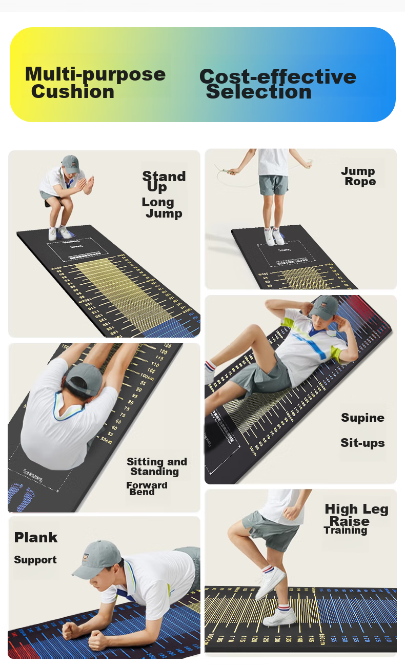Muzhou Standing Long Jump Test Specialized Mat, Non-Slip Home Training Test Mat, Middle School Entrance Exam Training Specialized Long Jump Mat Toy 2