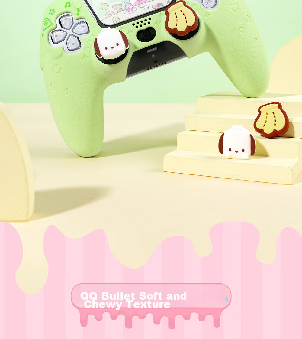 Jixiang Switch Pro Protective Case, Sanrio Kuromi Nspro Game Controller Cover, Cute Cartoon Full Coverage Soft Case, Shockproof Dustproof Protective Shell Accessory 9