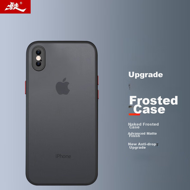 Чехол Baozou для iPhone X/XS, защита камеры, противоударный, силиконовый, черный